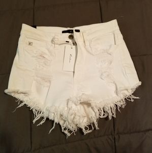 Kancan distressed denim shorts